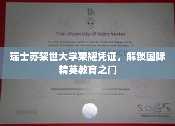 苏黎世荣耀，瑞士苏黎世大学证书，开启全球精英教育新篇章