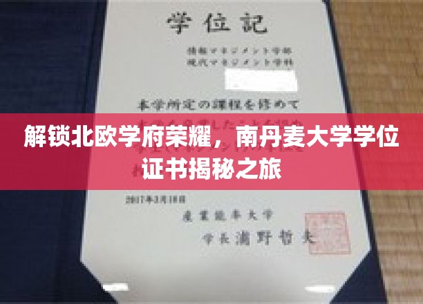 探寻北欧学术瑰宝，南丹麦大学学位证书背后的奥秘之旅
