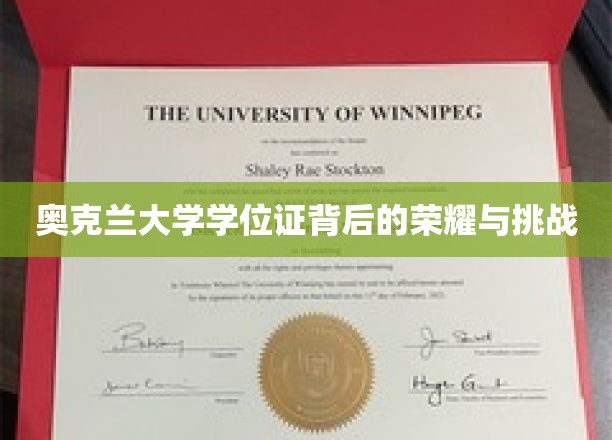 奥克兰大学学位证，荣耀之路上的风雨兼程