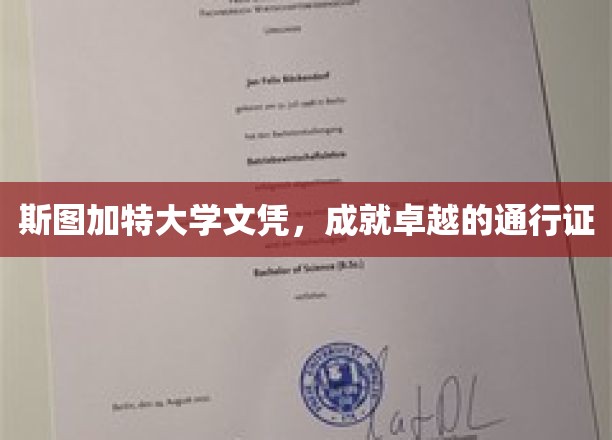 斯图加特大学文凭，开启卓越人生的关键钥匙