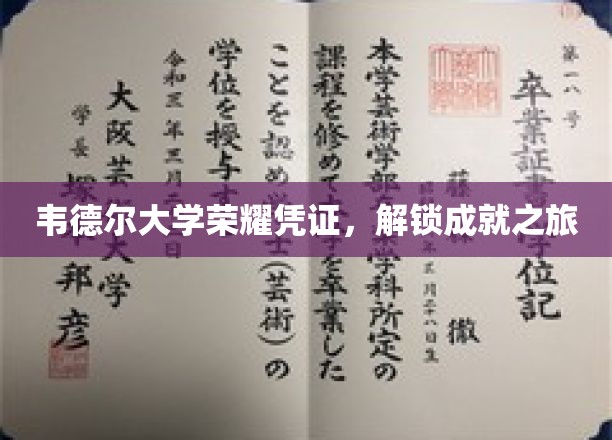 韦德尔大学荣耀凭证，解锁成就之旅