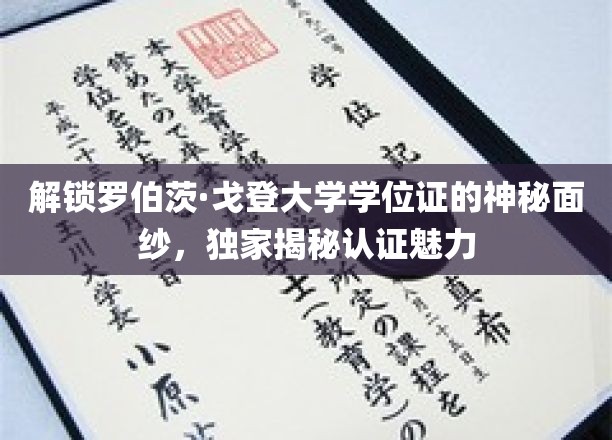 揭秘罗伯茨·戈登学位证书背后的独特魅力与奥秘