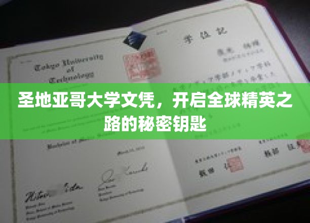 解锁全球精英梦，圣地亚哥大学文凭，你的专属通关密钥