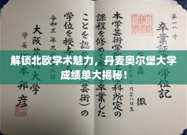 解锁北欧学术魅力，丹麦奥尔堡大学成绩单大揭秘！