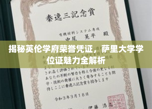 英伦学府荣耀名片，萨里大学学位证背后的故事与魅力
