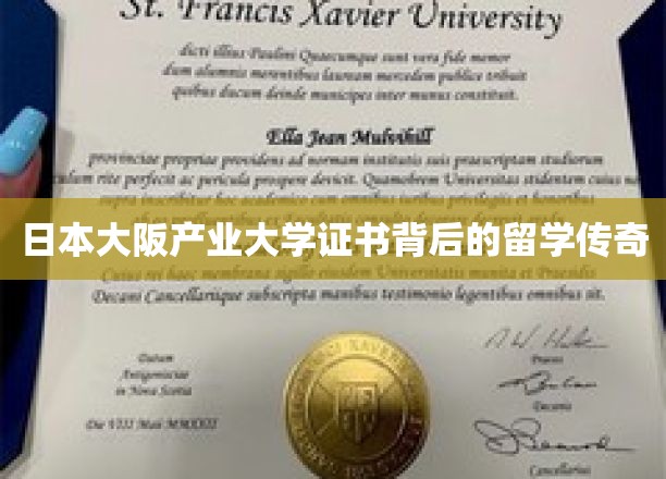 探寻大阪产业大学证书背后的留学奇缘