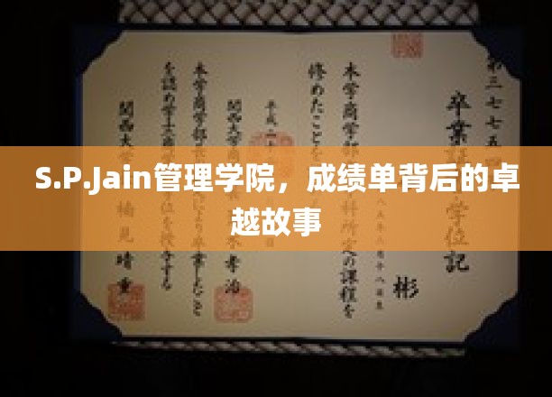 破译S.P.Jain管理学院，隐藏在成绩单下的卓越传奇