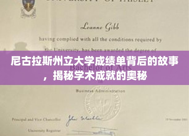 探寻尼古拉斯州立大学成绩单背后的秘密，解锁学术成功的秘密钥匙