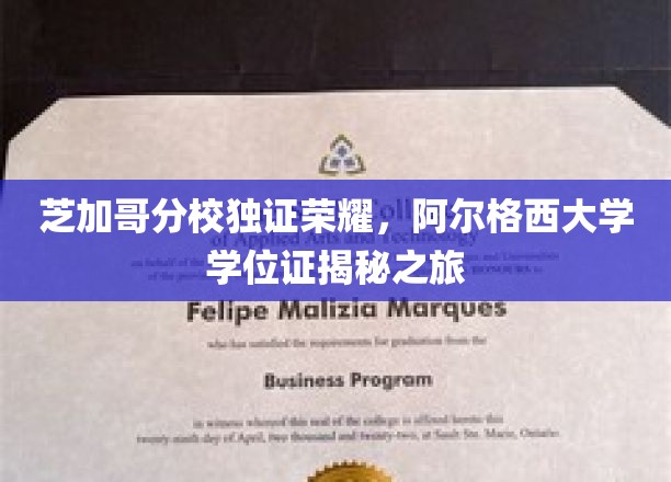 探寻芝加哥分校荣耀背后，阿尔格西大学学位证的传奇之旅