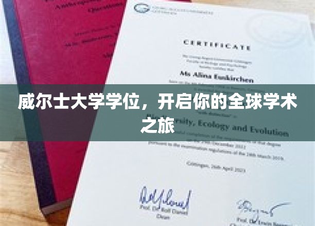 跨国学术新起点，威尔士大学学位，助你探索全球学术版图