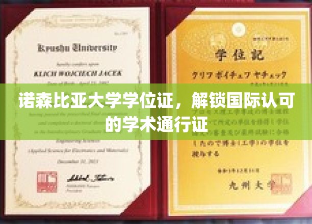 诺森比亚大学学位证，开启国际认可的学术通行证