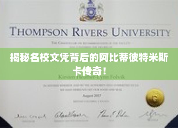 揭秘名校文凭背后的阿比蒂彼特米斯卡传奇！