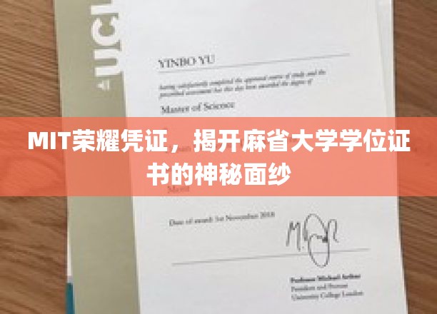 MIT荣耀凭证，揭开麻省大学学位证书的神秘面纱