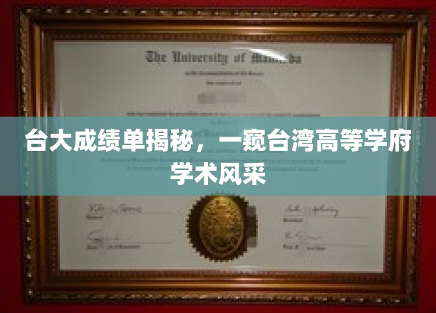 台大成绩单揭秘，一窥台湾高等学府学术风采