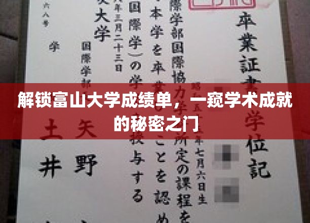 揭开富山大学成绩单背后的学术奥秘