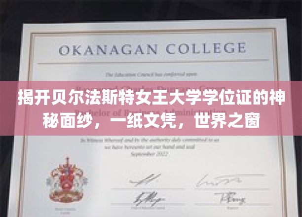 一探贝尔法斯特女王大学学位证的奥秘，一纸文凭，开启世界之窗