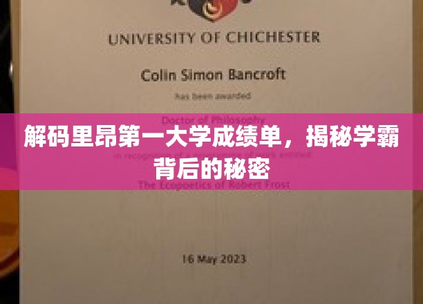 揭秘里昂第一大学学霸养成记，成绩单背后的成长密码
