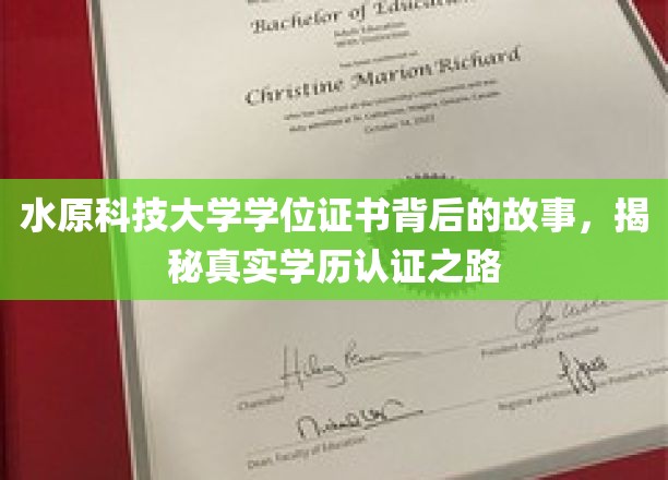 探秘水原科技大学，学位证书背后的学历认证奇遇