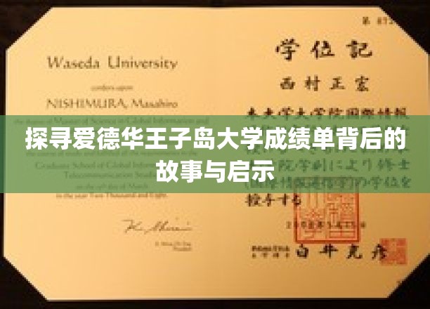 解码爱德华王子岛大学成绩单，揭秘学术成就背后的奥秘与启示
